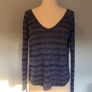 Aeropostale Blue and white knit sweater